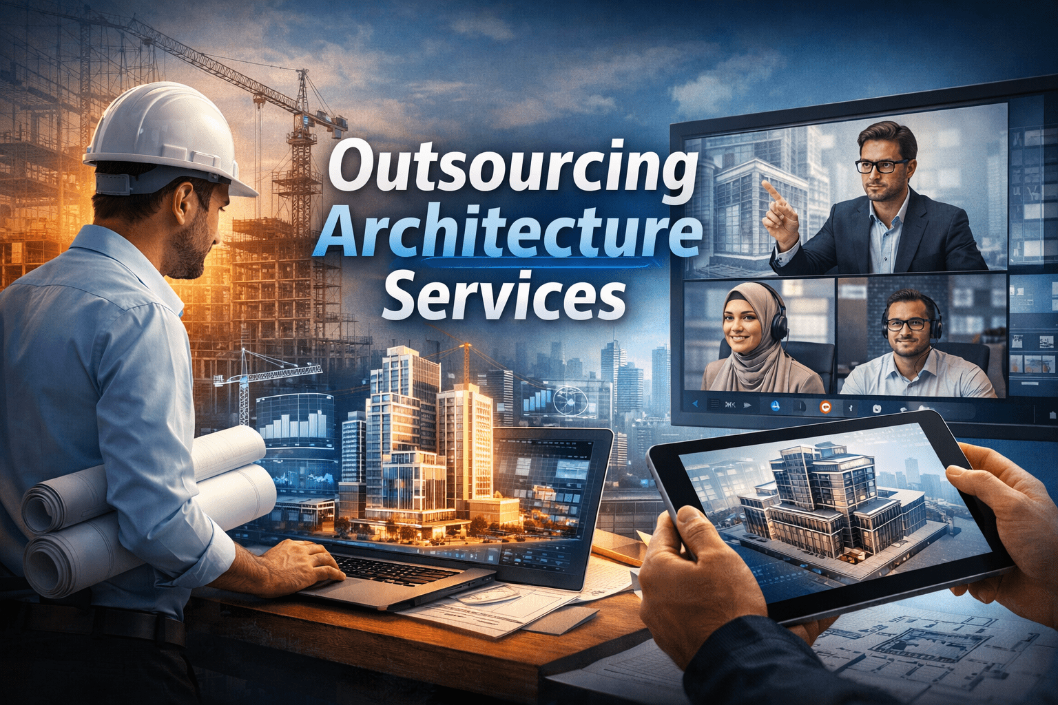How Outsourcing Architectural Services Enables Efficient Digital Construction Models