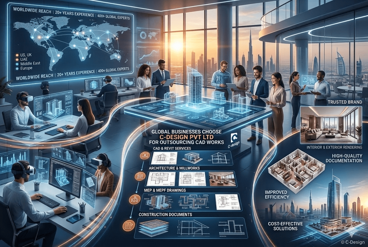 Why C-Design Pvt Ltd Is One of the Best Companies for Outsourcing CAD Works Worldwide