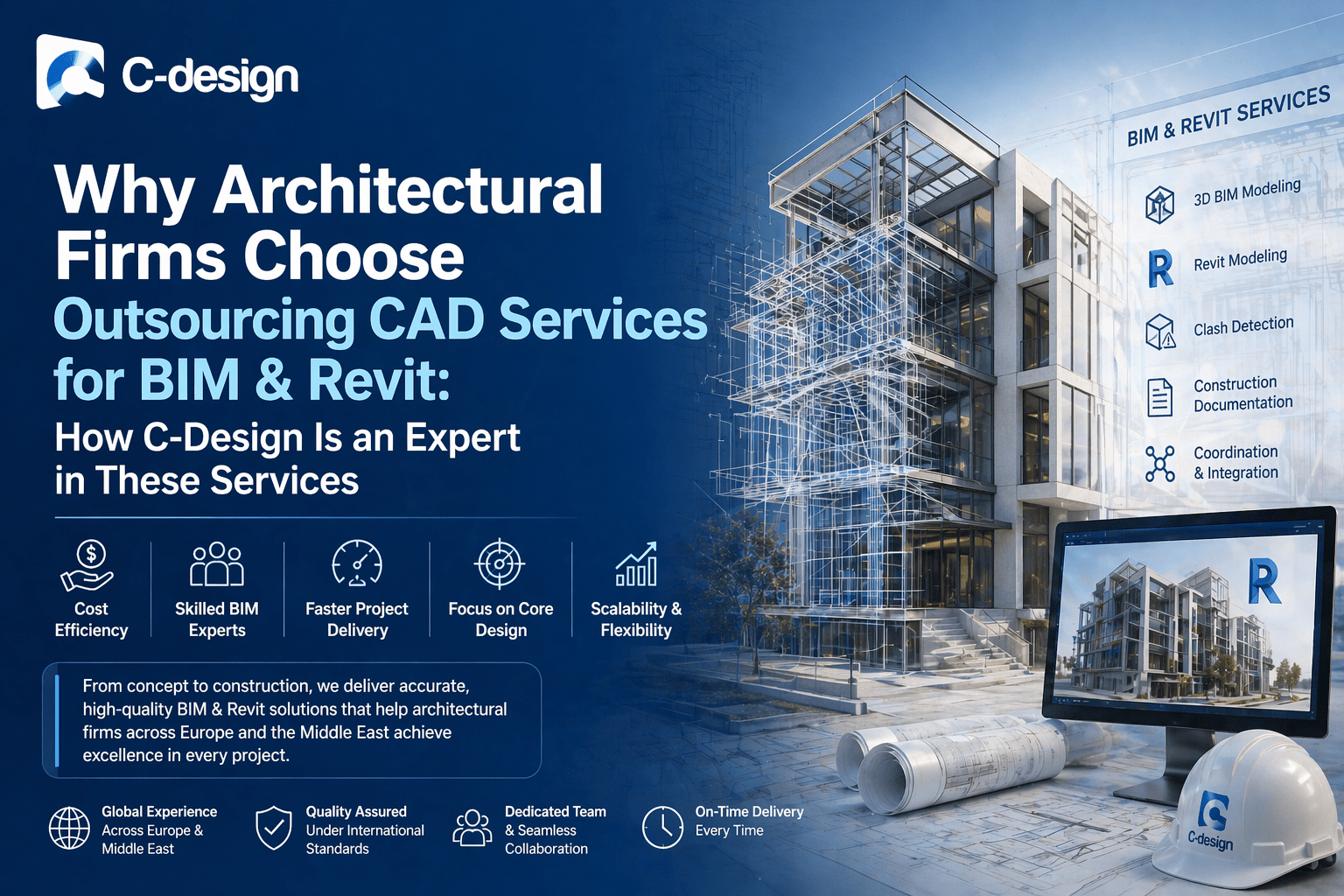 Why Architectural Firms Choose Outsourcing CAD Services for BIM & Revit: The Strategic Advantage of Partnering with C-Design